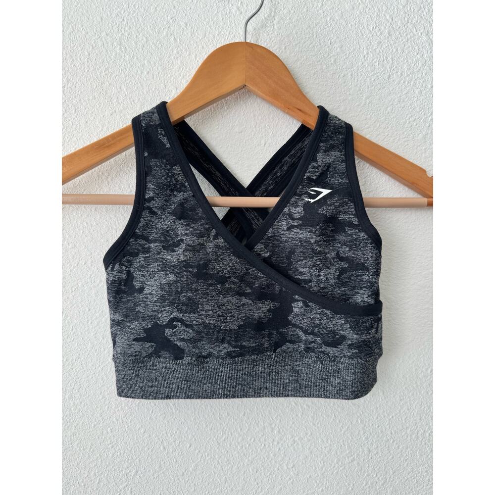 Gymshark Adapt Camo Seamless Sports Bra-Size Small